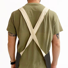 Cargar imagen en el visor de la galería, Delantal de lino negro