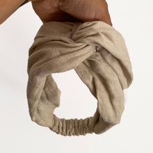 Cargar imagen en el visor de la galería, Diadema/ turbante de lino